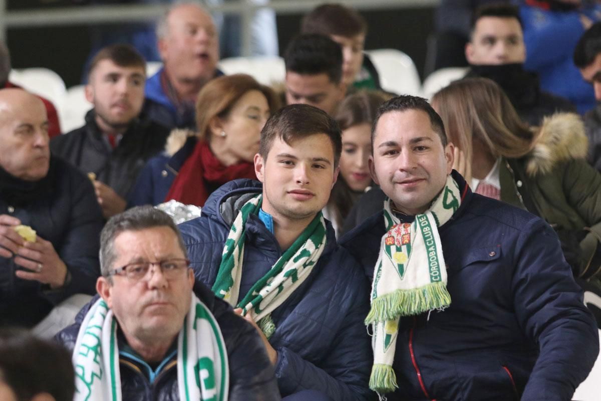 La afición blanquiverde en el Córdoba-Granada