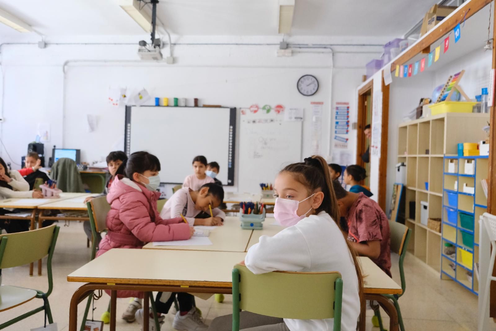 Primer día de colegio sin mascarilla en las aulas de Mallorca