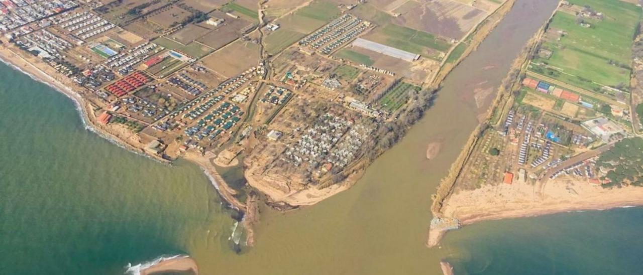 Una imatge aèria del delta de la Tordera, l’any 2020.  | DANIEL SIERRA