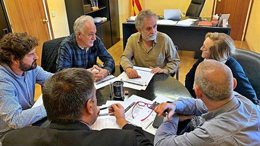 La reunió a l&#039;ajuntament de Llagostera.