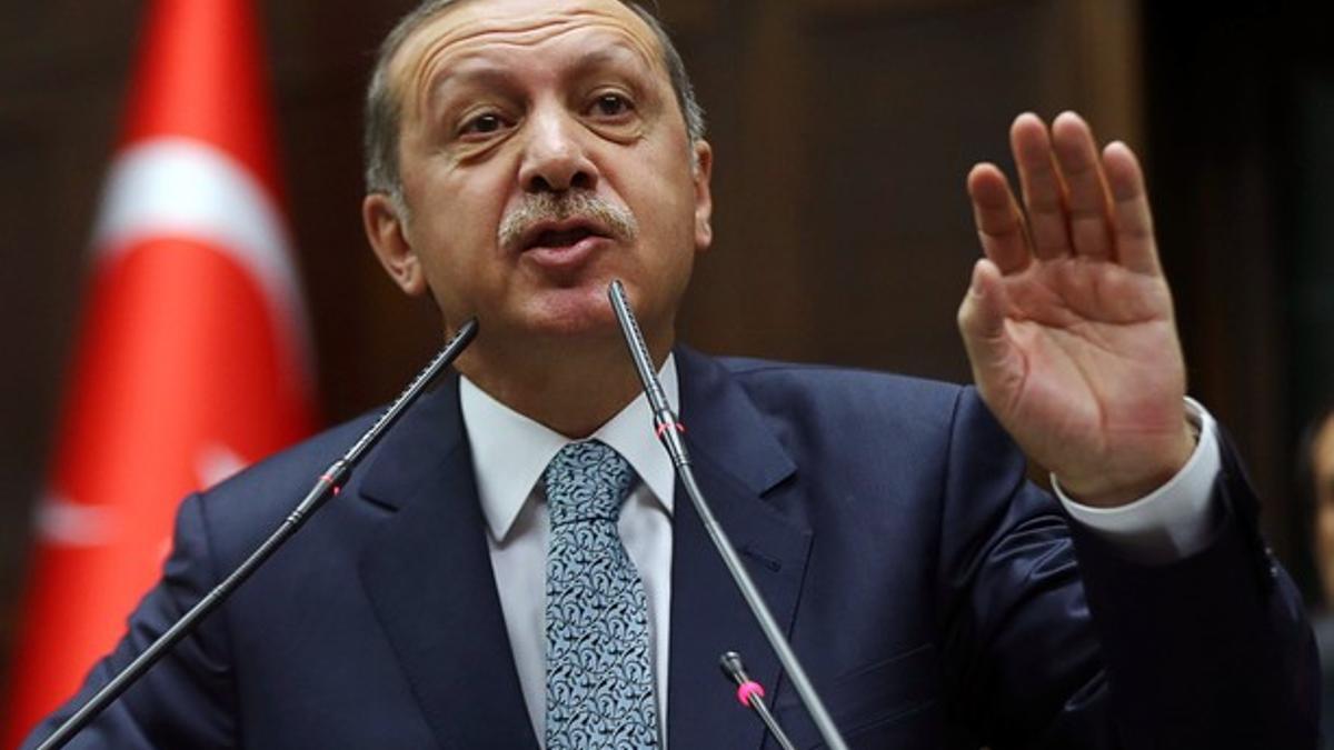 El primer ministro turco, Recep Tayyip Erdogan, en el Parlamento, el jueves en Ankara.