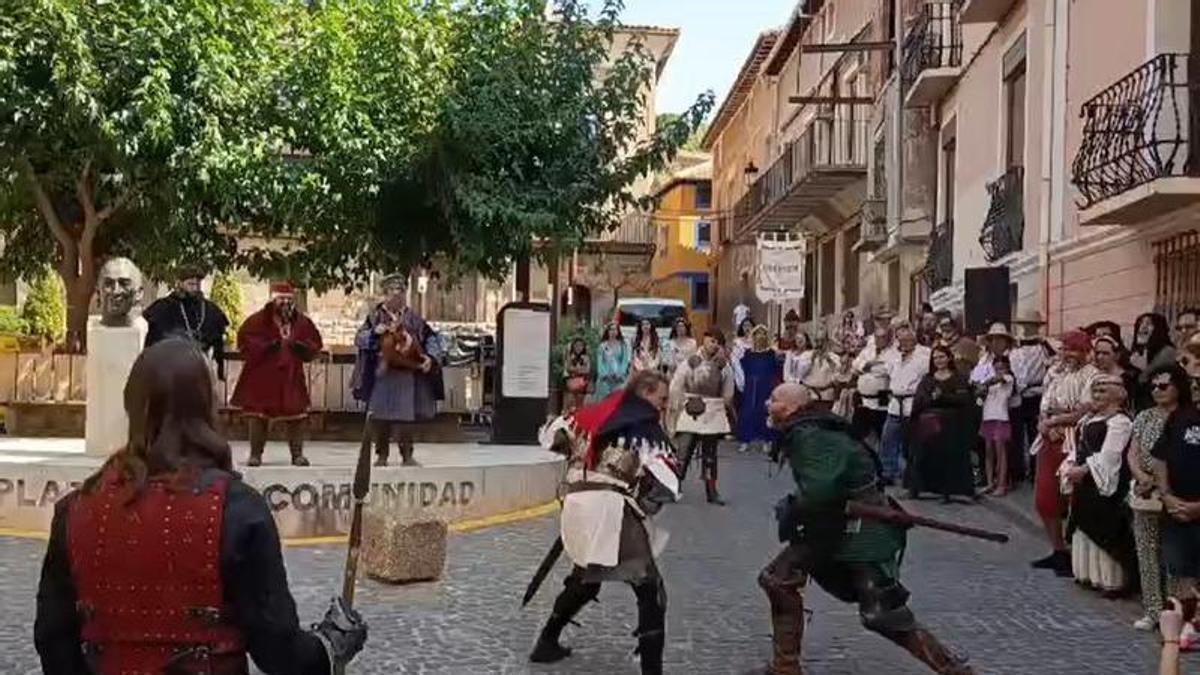 Recreación en el Mercado Medieval de Daroca.