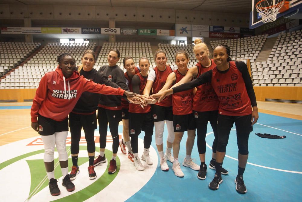 «Media Day» de l'Spar Citylift Girona abans de la Copa de la Reina