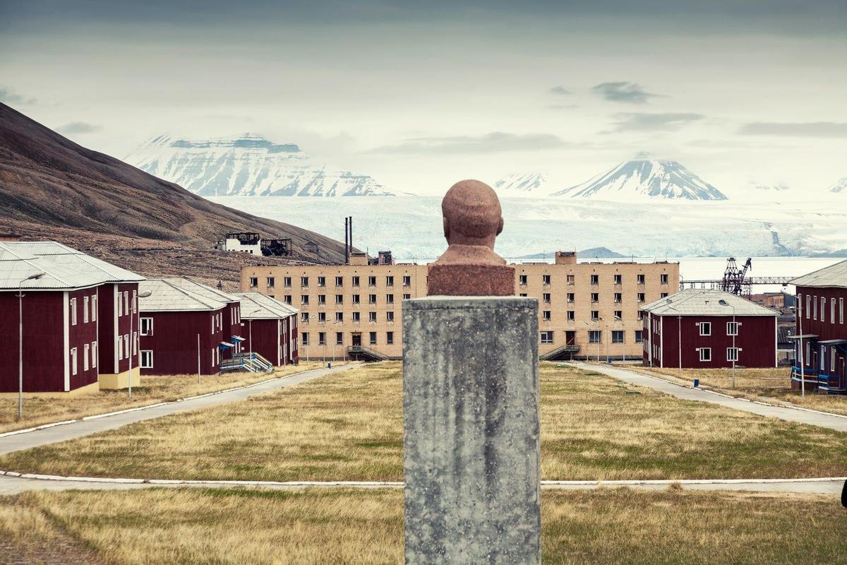 Busto de Lenin en Pyramiden.