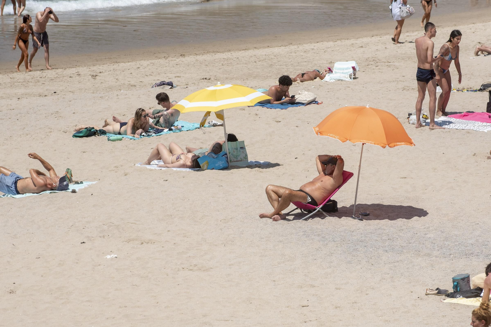 Día de playa en A Coruña