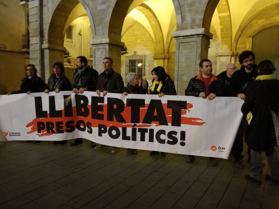 Protesta a Manresa pels quatre mesos d'empresonaments dels Jordis