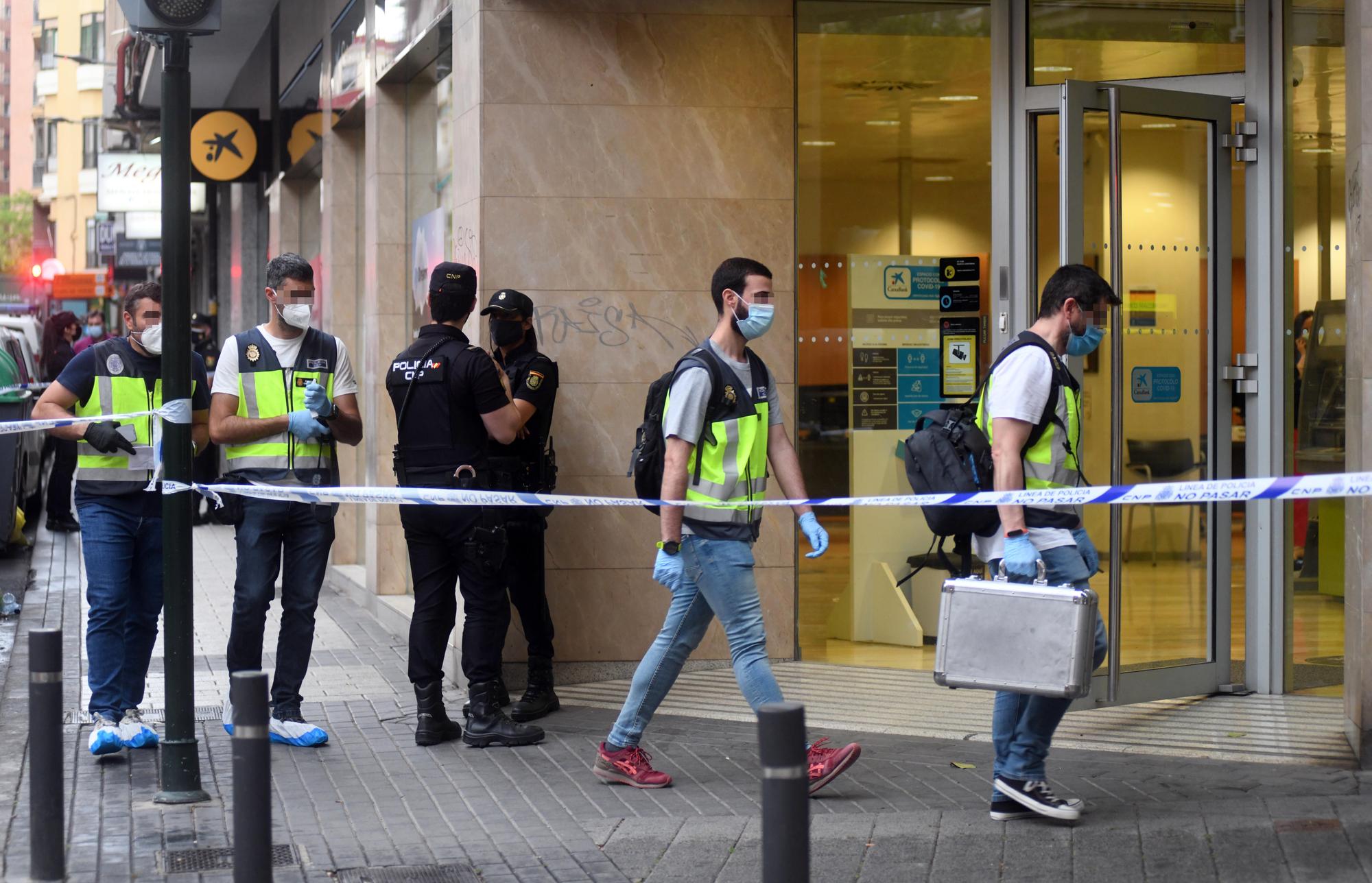 Atraco en una sucursal bancaria en Murcia