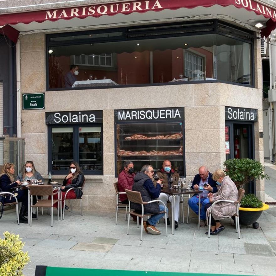 Uno de los restaurantes mecos, ayer.