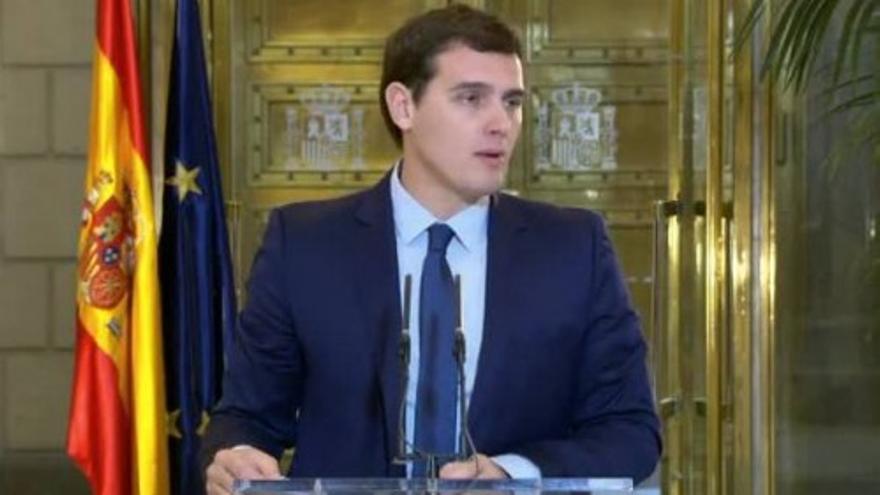 Ciudadanos quiere que conste "expresamente" que "no va a haber referéndums separatistas"