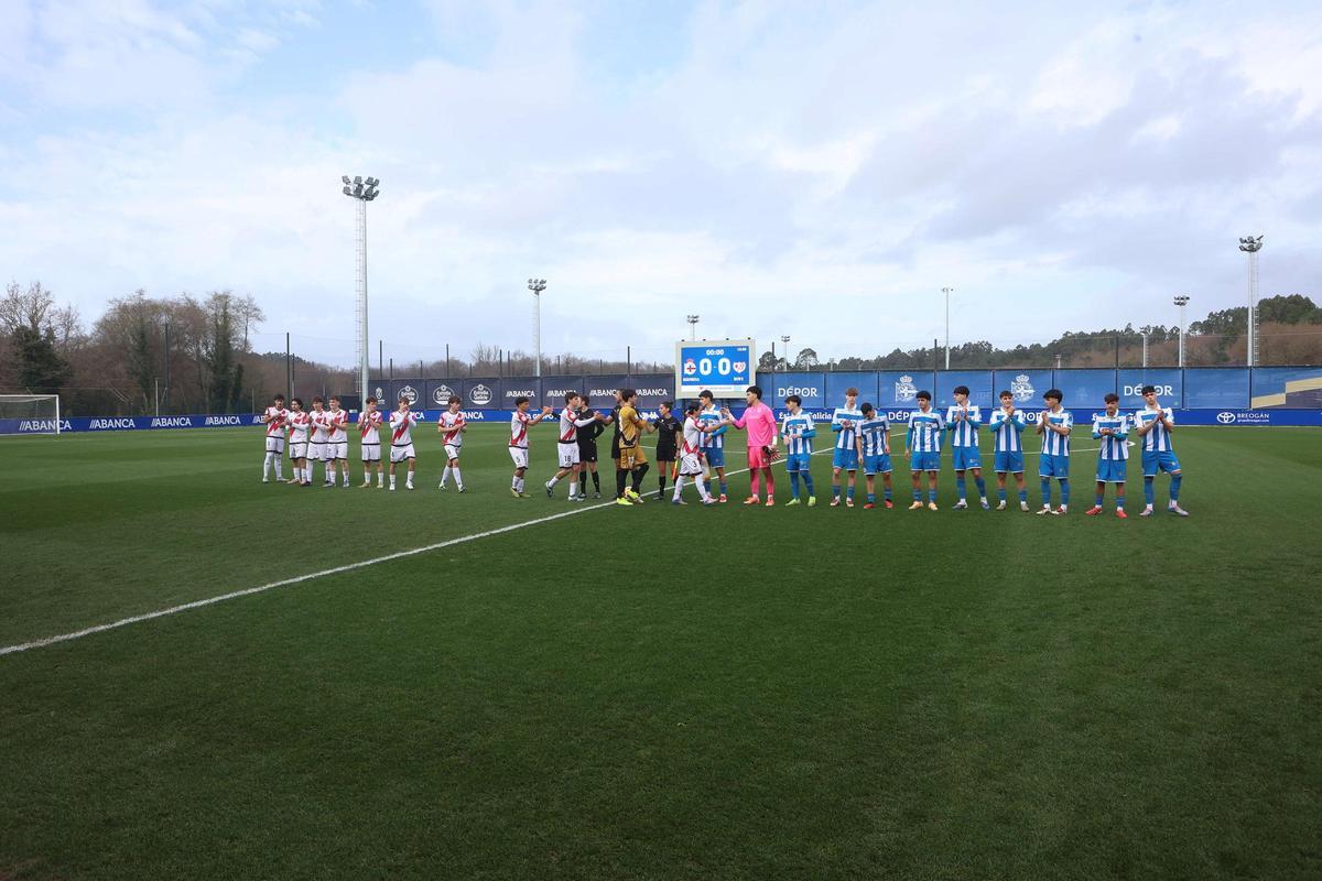 El Dépor juvenil se impone al Rayo (4-1) y avanza a cuartos en la Copa del Rey
