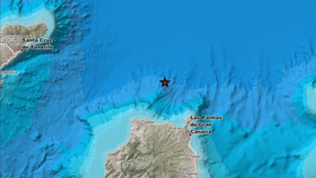 Terremoto al norte de Gran Canaria