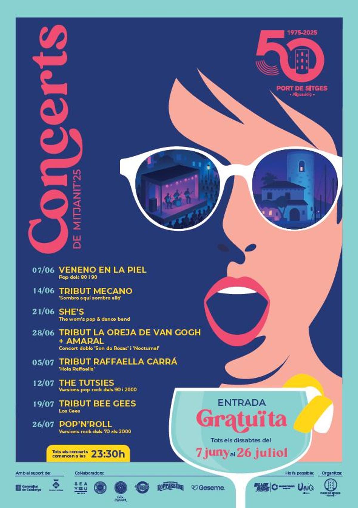 Programa Concerts de Mitjanit Port de Sitges 2025