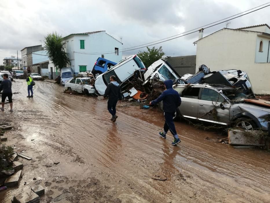 El día después de la inundación en Sant Llorenç