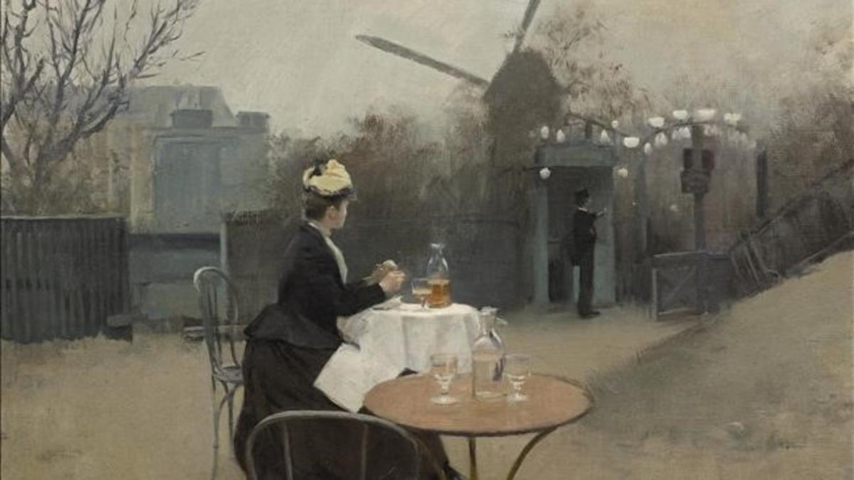 'Plein air' (1890-1891), óleo sobre tela de Ramon Casas.