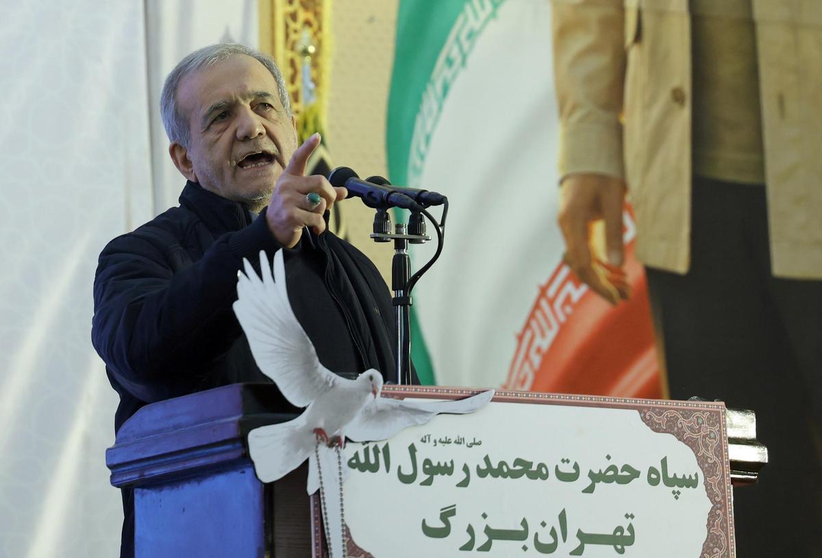 El presidente de Irán, Masud Pezeshkian.