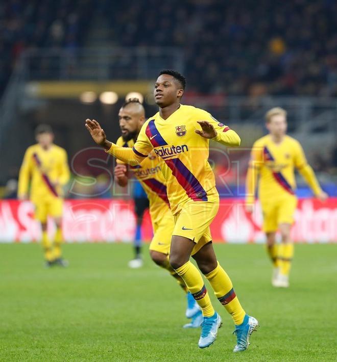 Las euforias de Ansu Fati con el Barça
