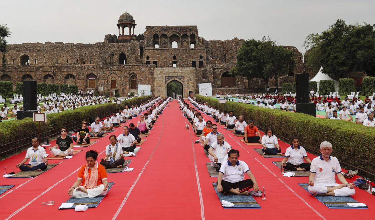 Día Internacional del Yoga en la India