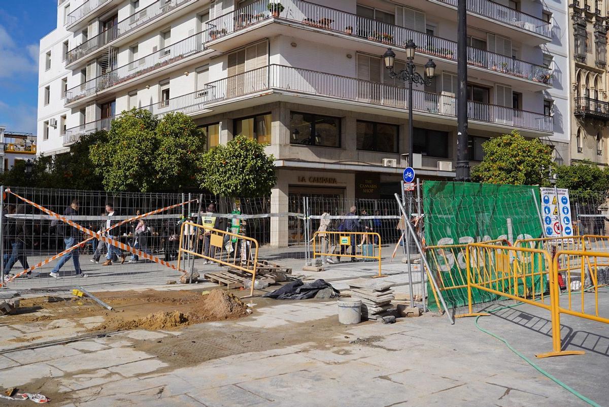 Estado de la Avenida de la Constitución.