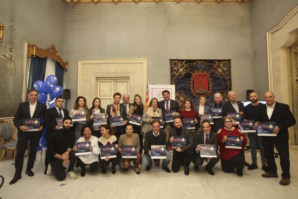 Un momento del acto de presentación del calendario