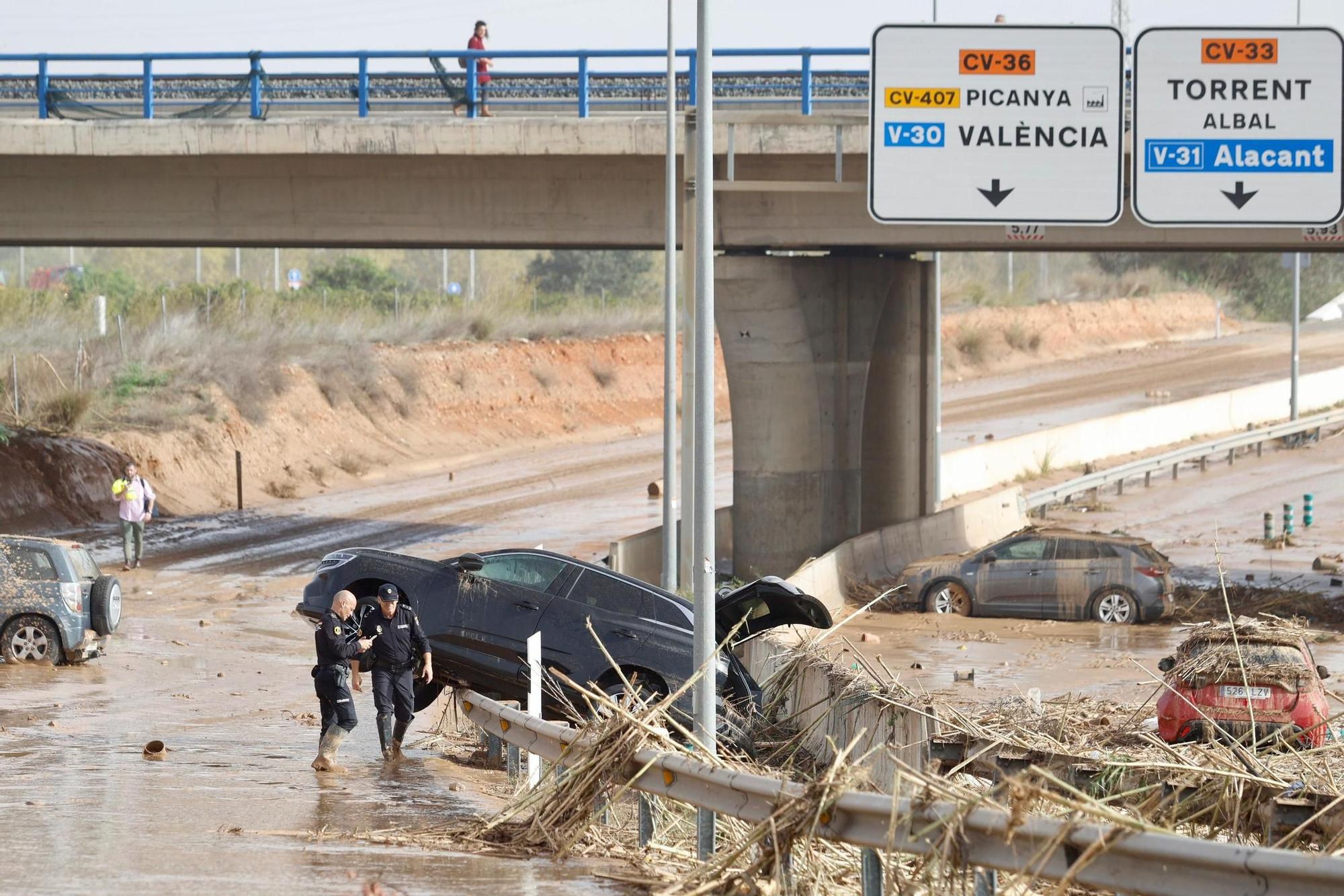 El devastador efecto de la DANA, en imágenes