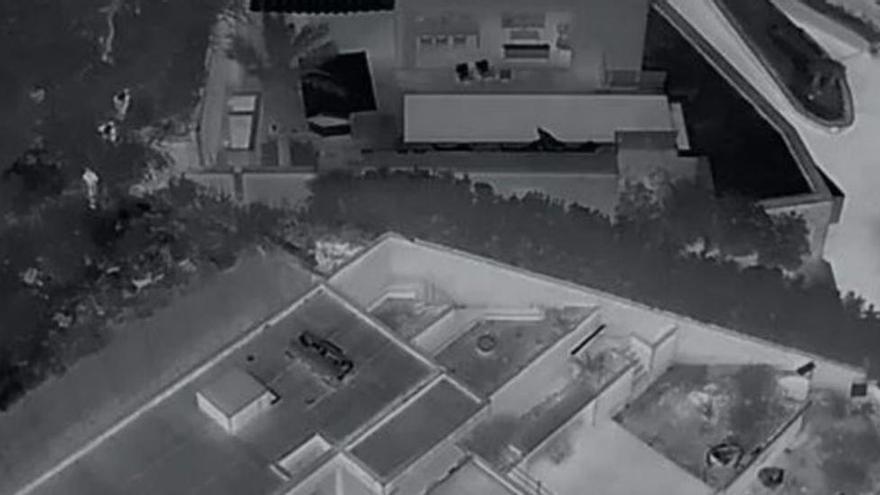 Vídeo: Así graban con un dron a tres personas que intentaban robar en un chalé de Ibiza