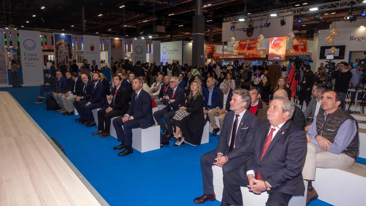 momentos de la presentación en Fitur del Plan de Acción Preparatorio para el posicionamiento turístico de Caravaca de la Cruz de cara Año Jubilar 2024