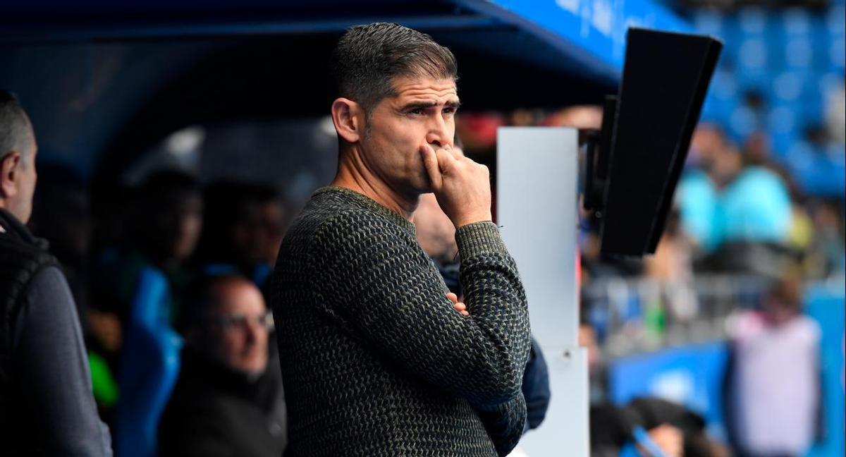 Antonio Hidalgo, en la banda de Riazor
