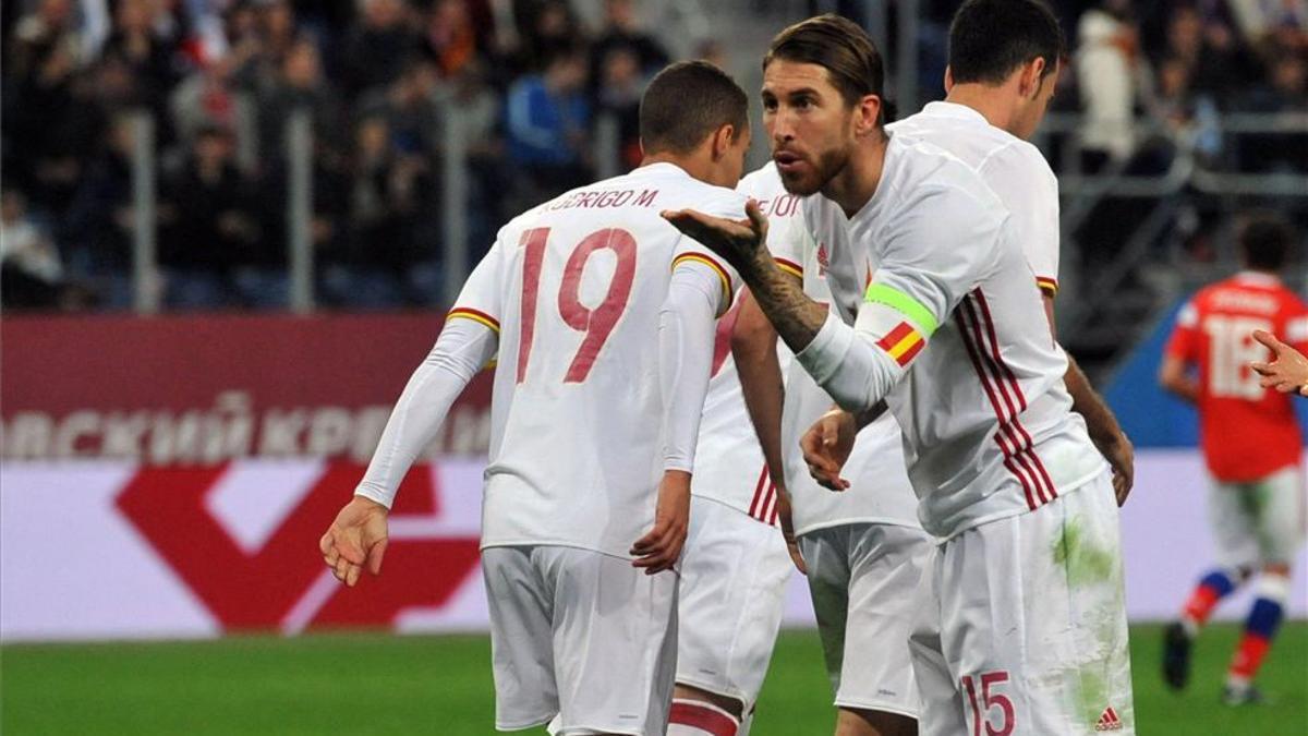 Sergio Ramos marcó un doblete desde los once metros ante Rusia