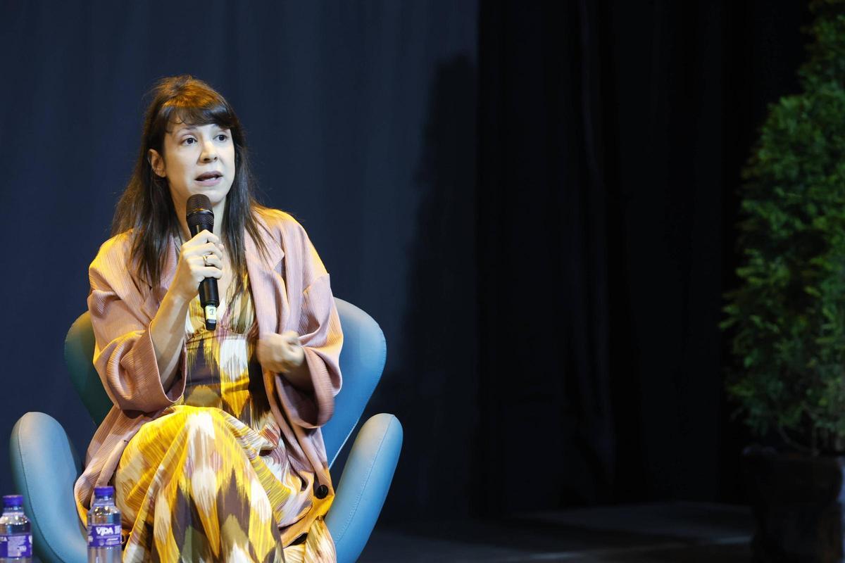 Aixa de la Cruz, ayer, en el Antiguo Instituto.