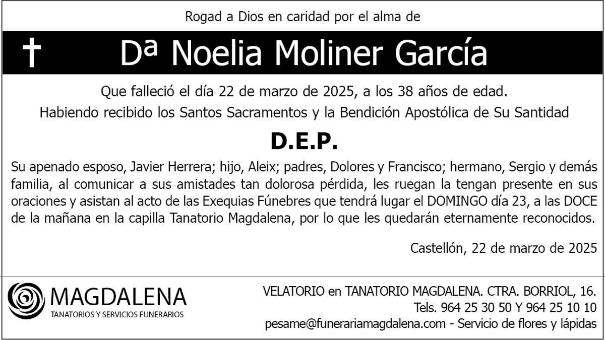 Dª Noelia Moliner García