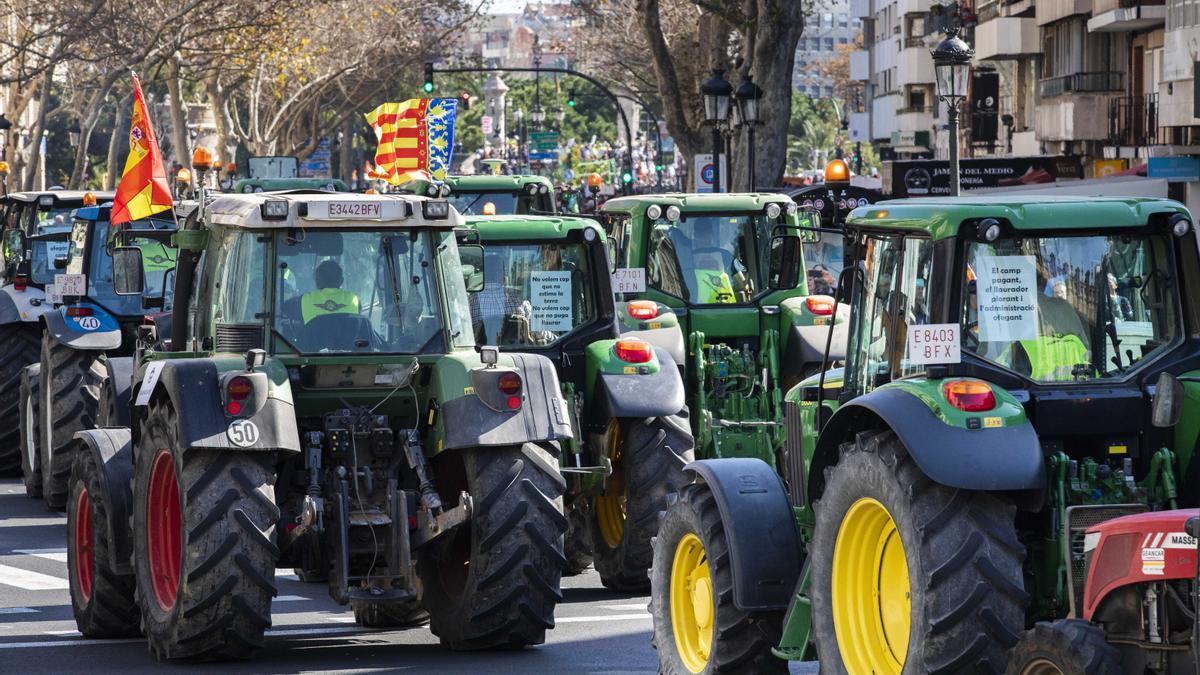 Tractorada en una imagen de archivo