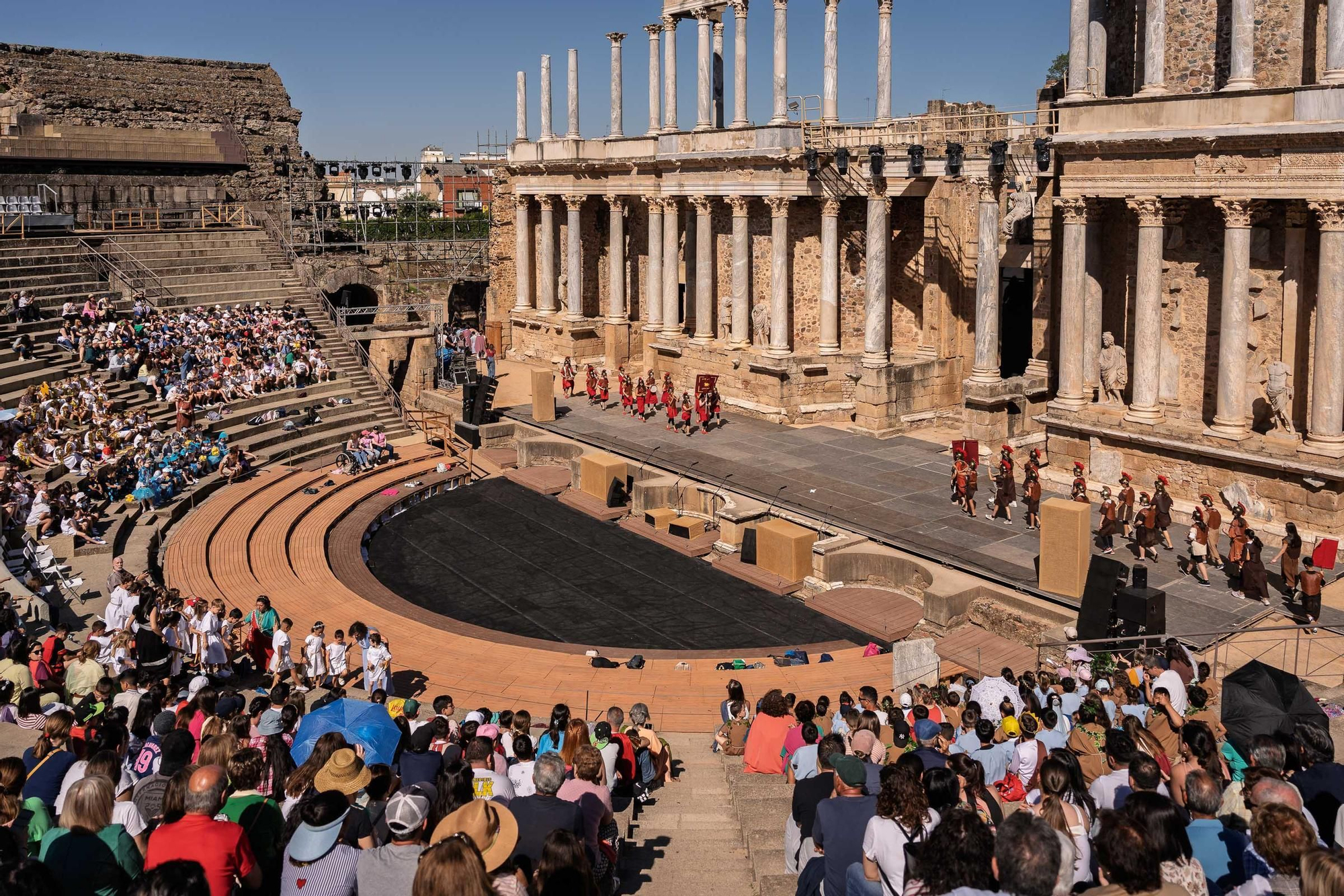 Fotogalería | Los escolares toman el Teatro Romano en Emerita Lvdica