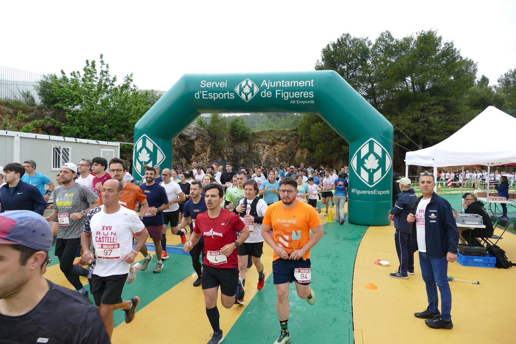 Unes 400 persones participen a la XVII Run Castell de Figueres