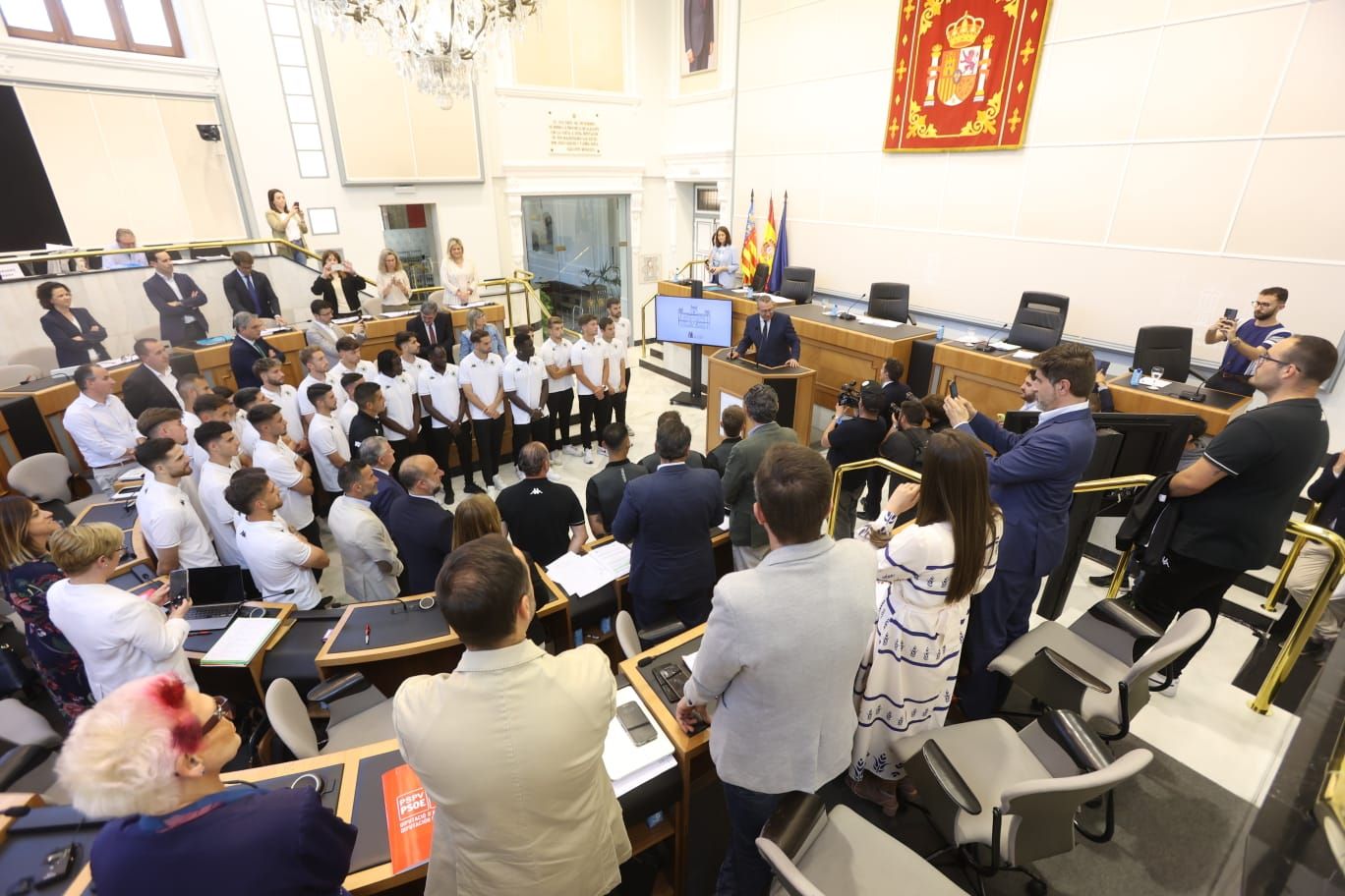 Las fotos de la recepción al Hércules CF en la Diputación Provincial de Alicante