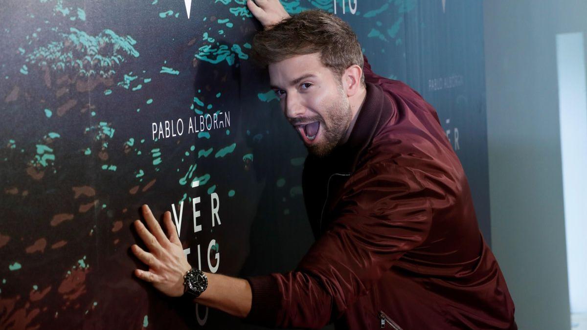 Pablo Alborán, en la presentación de ’Vértigo’.