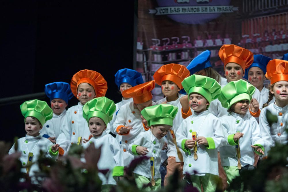 La agrupación infantil 'Con las manos en la masa'.