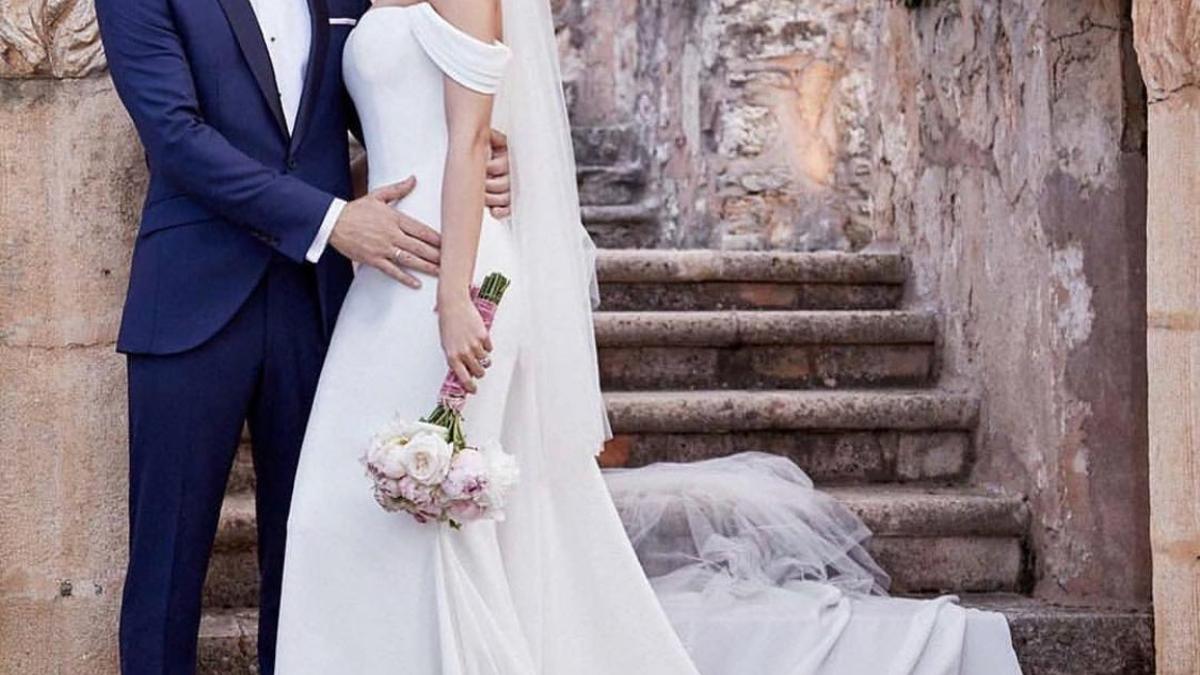 David Bisbal y Rosanna Zanetti el día de su boda