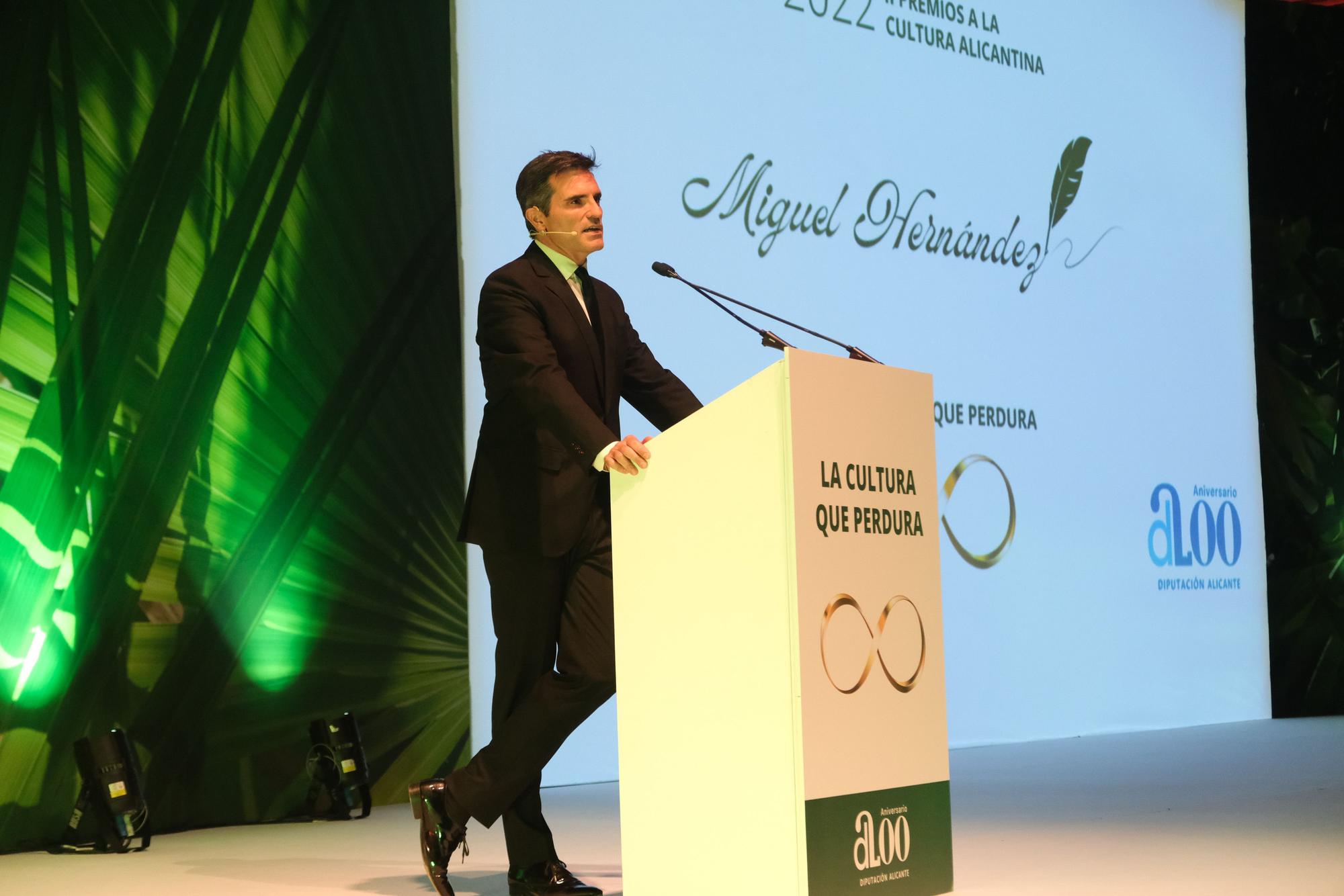 Así ha sido la Gala de entrega de los Premios Miguel Hernández a la Cultura Alicantina