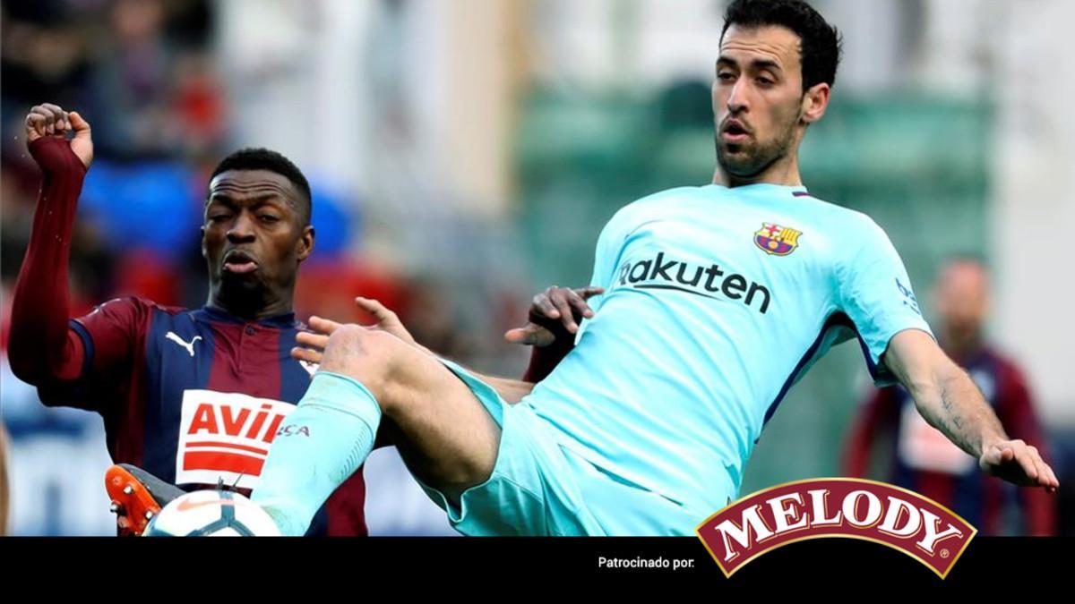 Busquets cuajó un completísimo partido en Ipurua