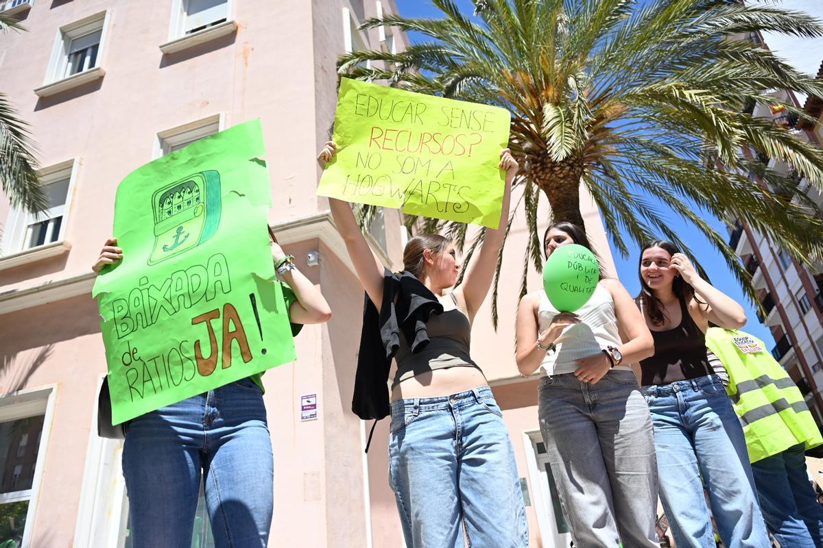 Huelga educativa en Castelló