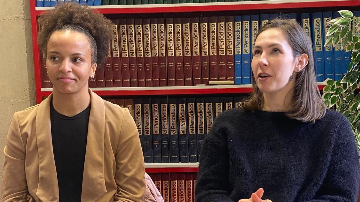 Juliana Sandes y Gabi Sasso, en una entrevista en El Periódico Extremadura el pasado mes de diciembre.