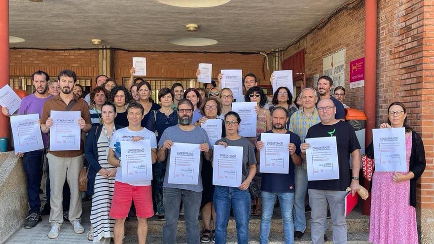 El profesorado sale a la calle en Castellón: están hartos del «nefasto» inicio de curso