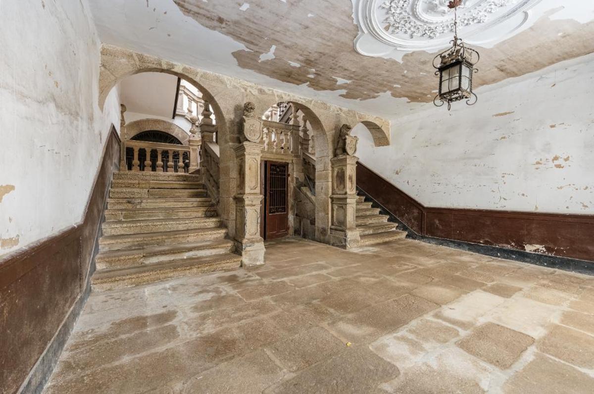 Hall de la entrada principal del Pazo dos Irlandeses