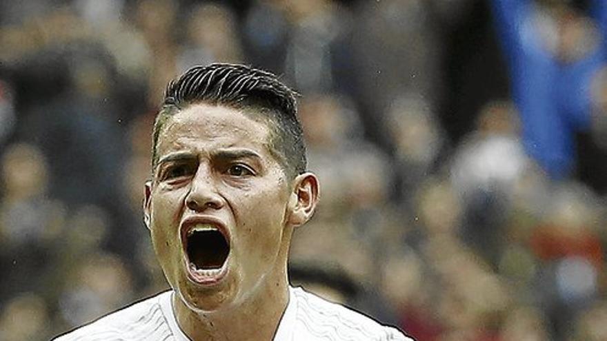 James saca al Madrid del lío