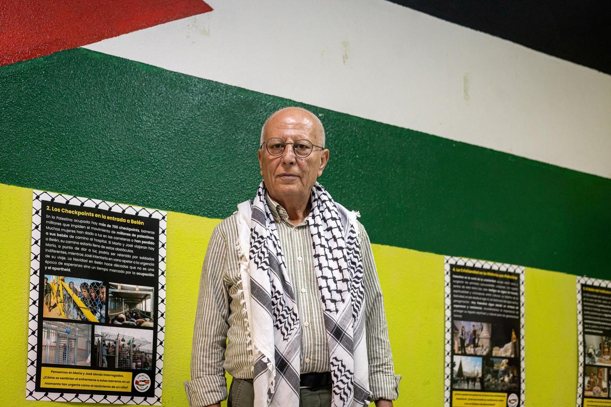 El activista palestino Karim Younis, este jueves en la Casa Palestina de Aragón, en Zaragoza.