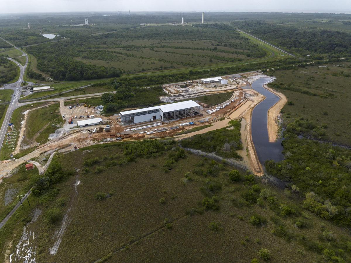 La zona de preparación, donde se integrará la carga del Miura 5.