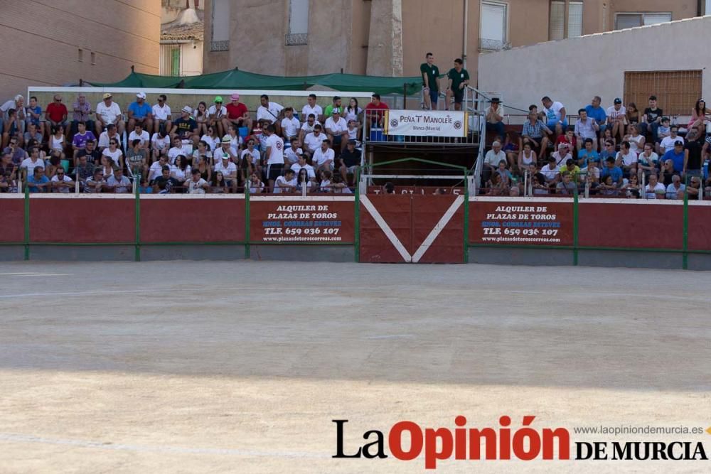 Primera novillada en Blanca