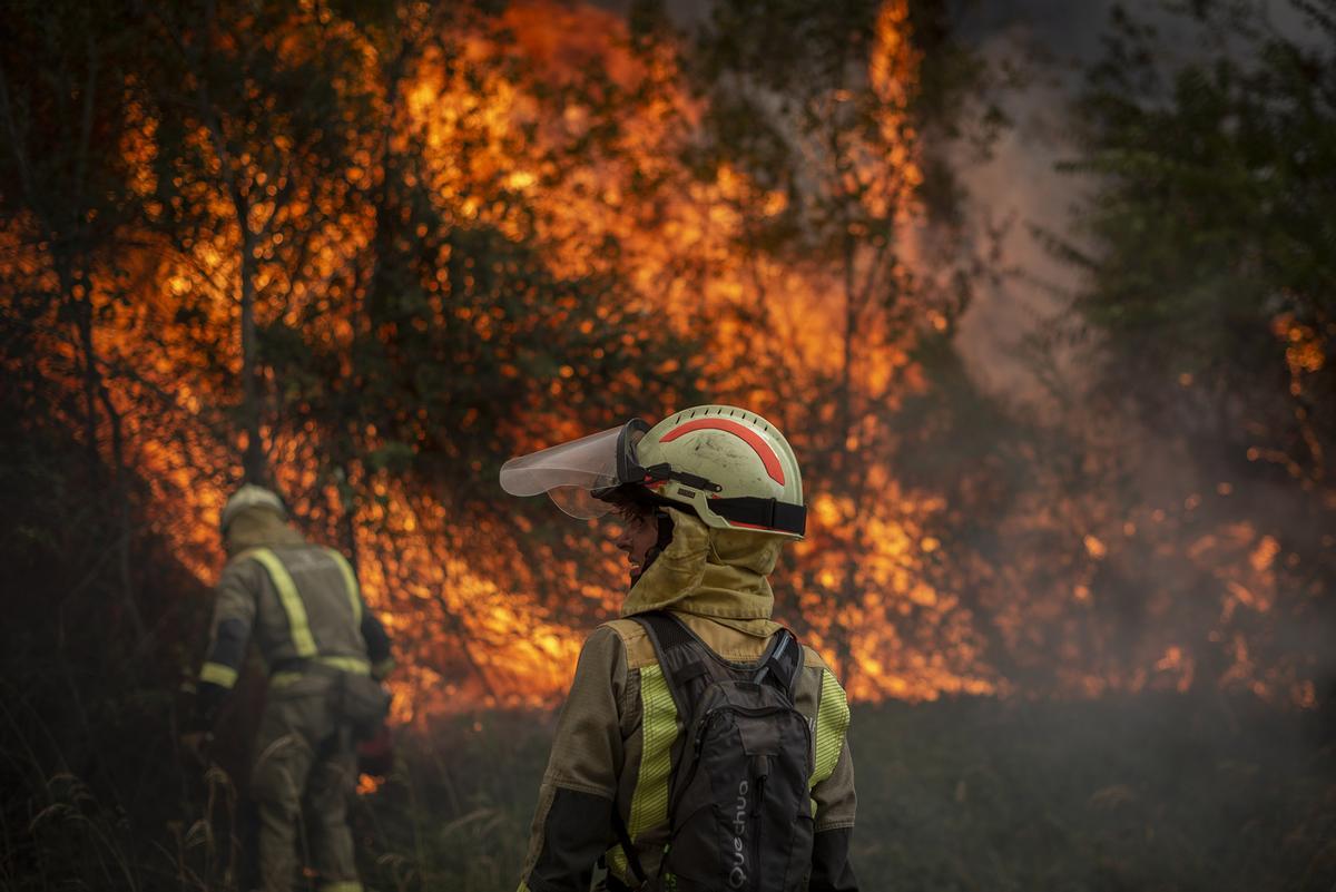 Incendio en O Barco de Valdeorras en 2022