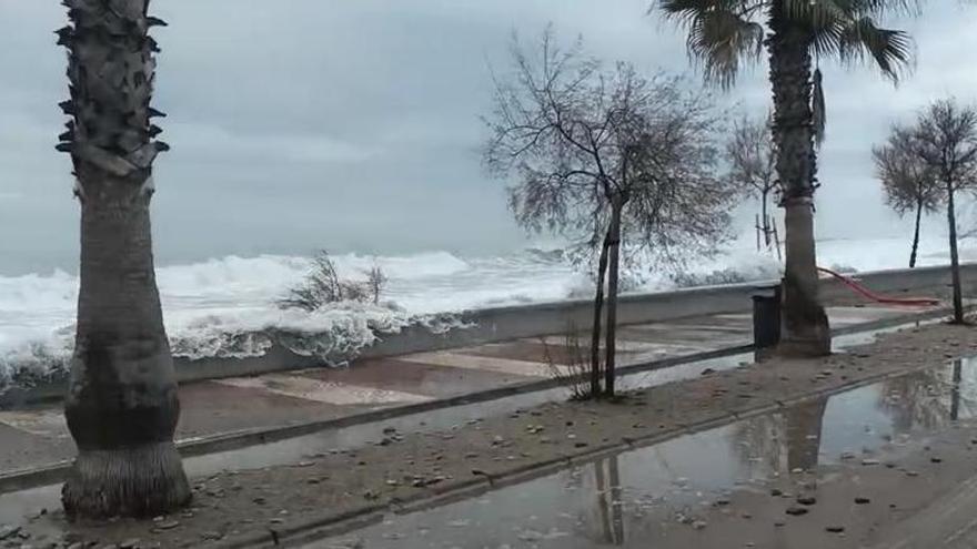 El temporal marítimo golpea Moncofa