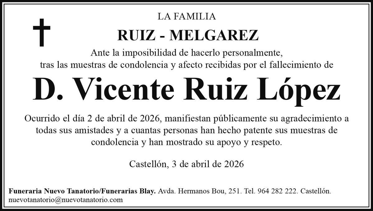 D. Vicente Ruiz López